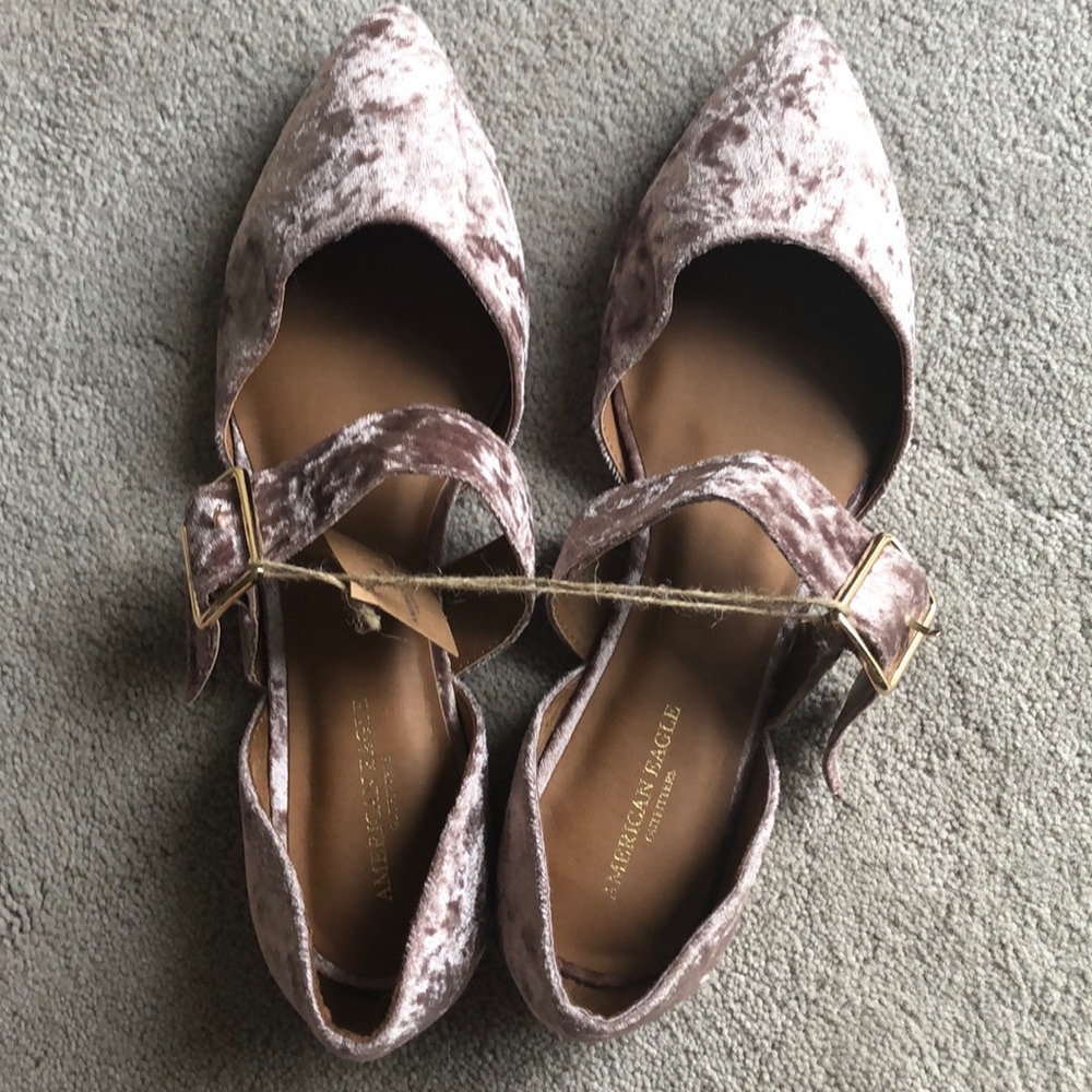 American Eagle Outfitters Velvet Flats in Mauve - Picture 5 of 5